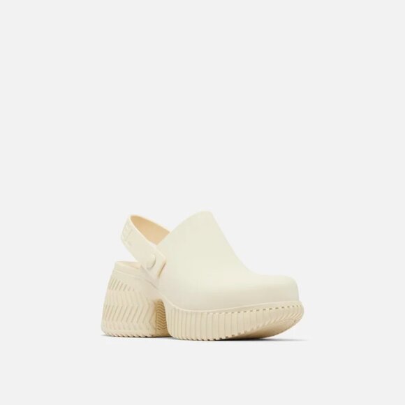 NEW Sorel Ona Streetworks Heeled Clogs in Honey White For Women 825 5s3 - Picture 5 of 14